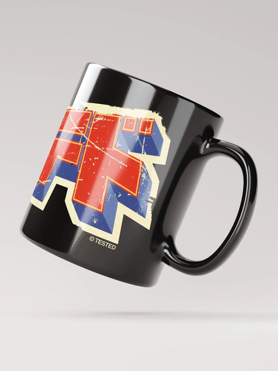 Tested Weathered Anime Logo Black Coffee Cup (Full-Wrap) product image (5)