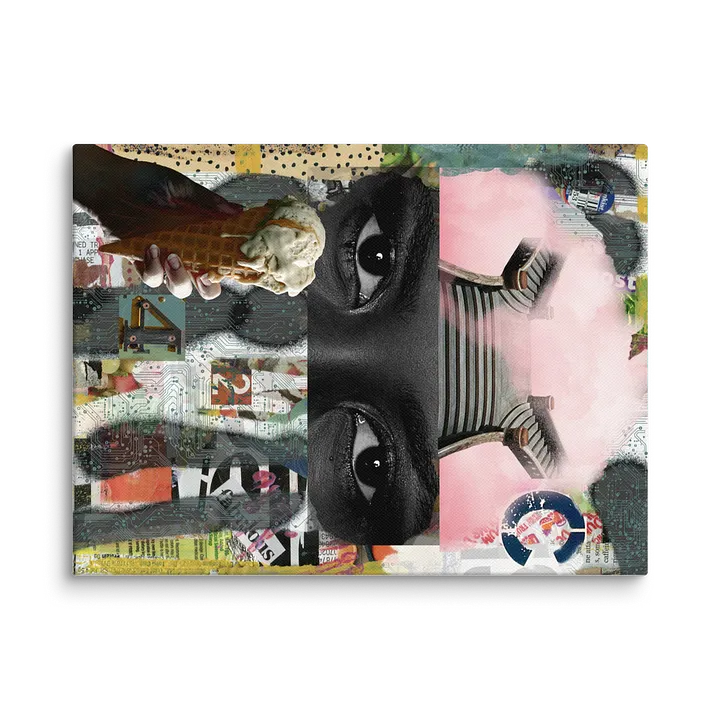 Cotton Candy Thoughts Collage on canvas product image (1)