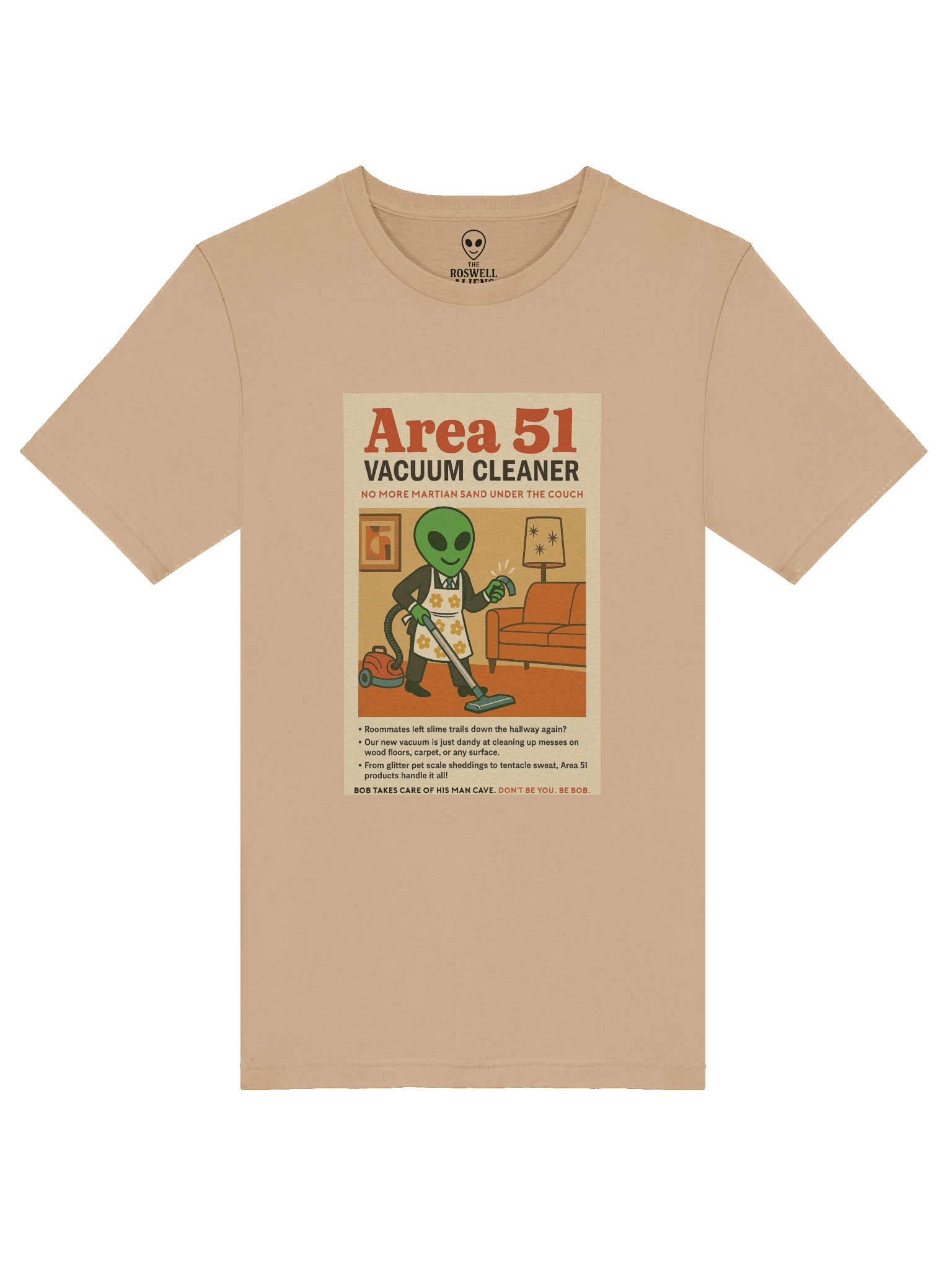 Area 51 Vacuum Cleaner Man Cave Roswell Aliens 1950's Retro Poster Unisex T-Shirt product image (5)