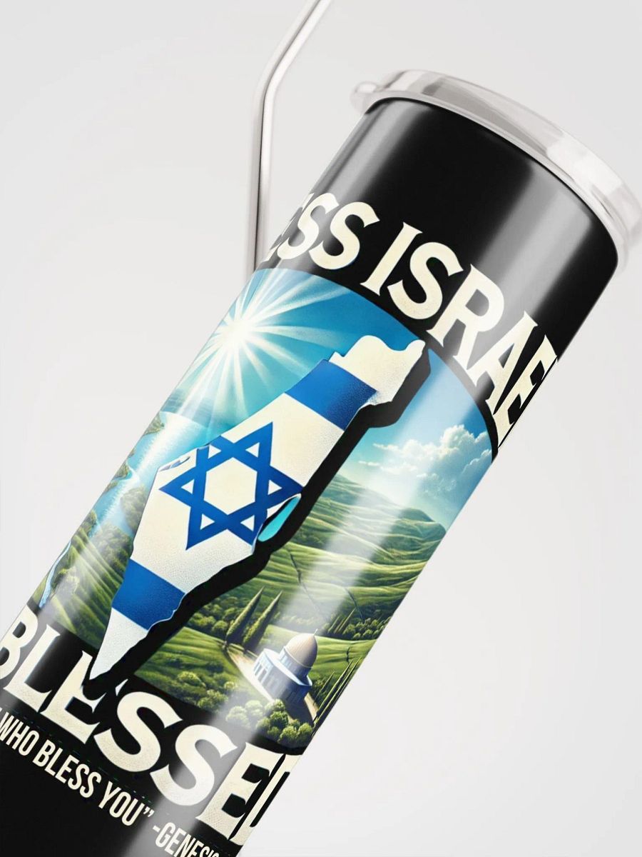 Bless Israel – Be Blessed Stainless Steel Tumbler product image (4)