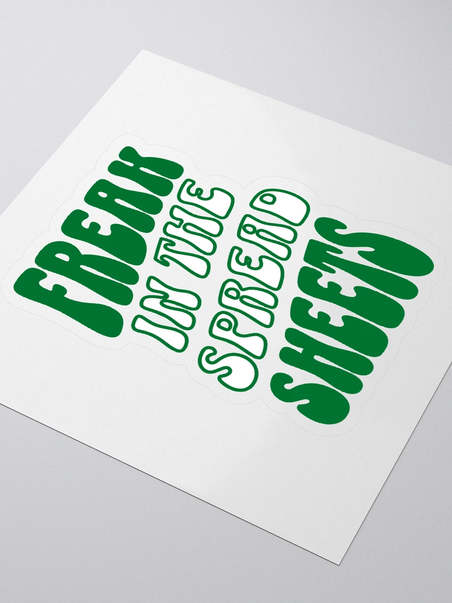 Freak in the Spreadsheets Kiss Cut Stickers product image (3)