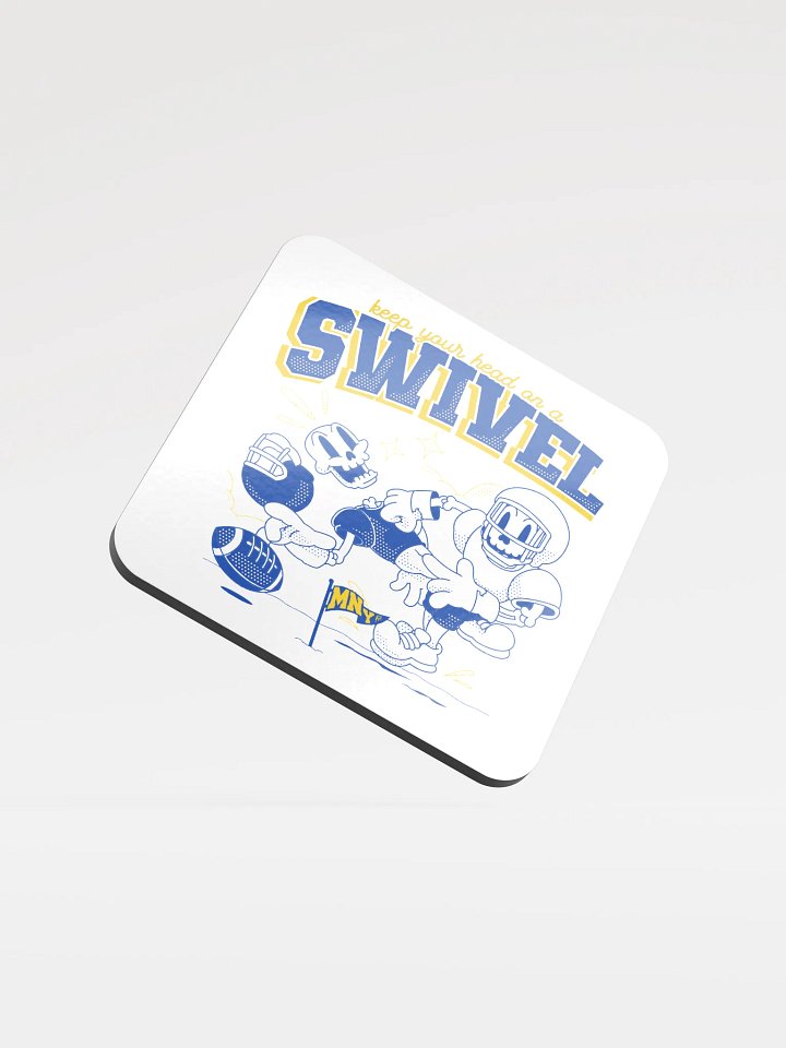 Keep Your Head on a Swivel Glass Coaster product image (2)