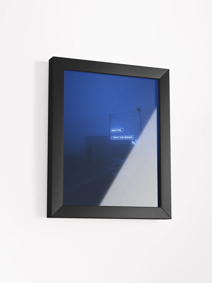 "Breathe, trust the process" Framed Poster product image (18)