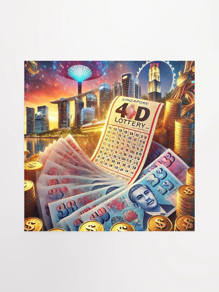 Fortune and Prosperity: Singapore 4D Lottery Poster product image (3)