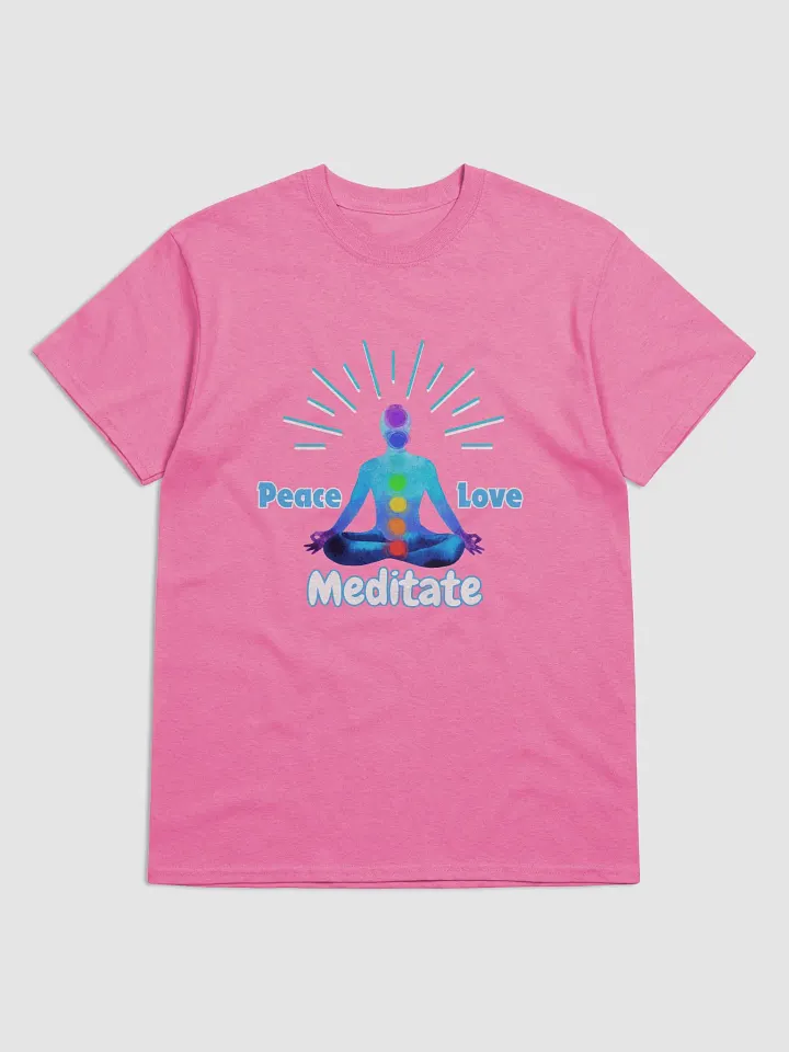 Peace Love Meditate Heavyweight T-Shirt product image (1)