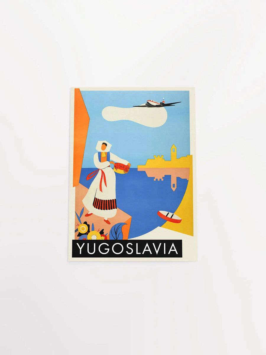 Yugoslavia, 1952 — retro vintage travel poster, retro travel art, retro travel wall art, Croatia poster product image (9)