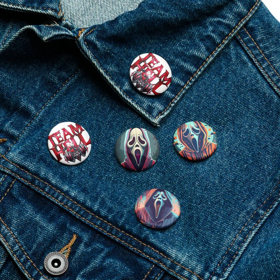 Broche Team Hell & Ghost Face Fan art product image (11)