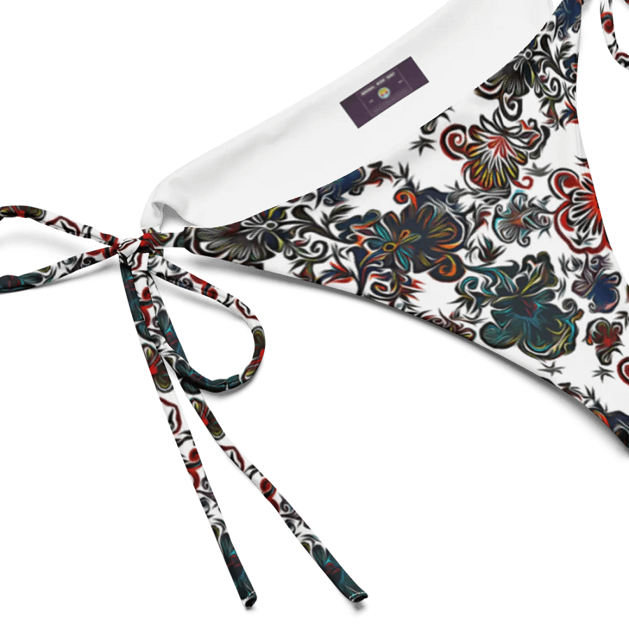 Mysterious Flowers | Recycled String Bikini Bottom product image (7)