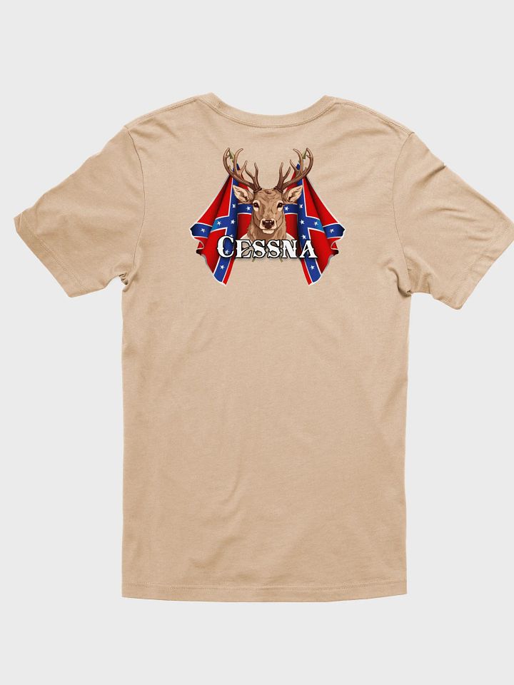 "Cessna" Last Name Rebel Redneck Deer - Adult T-Shirt product image (2)