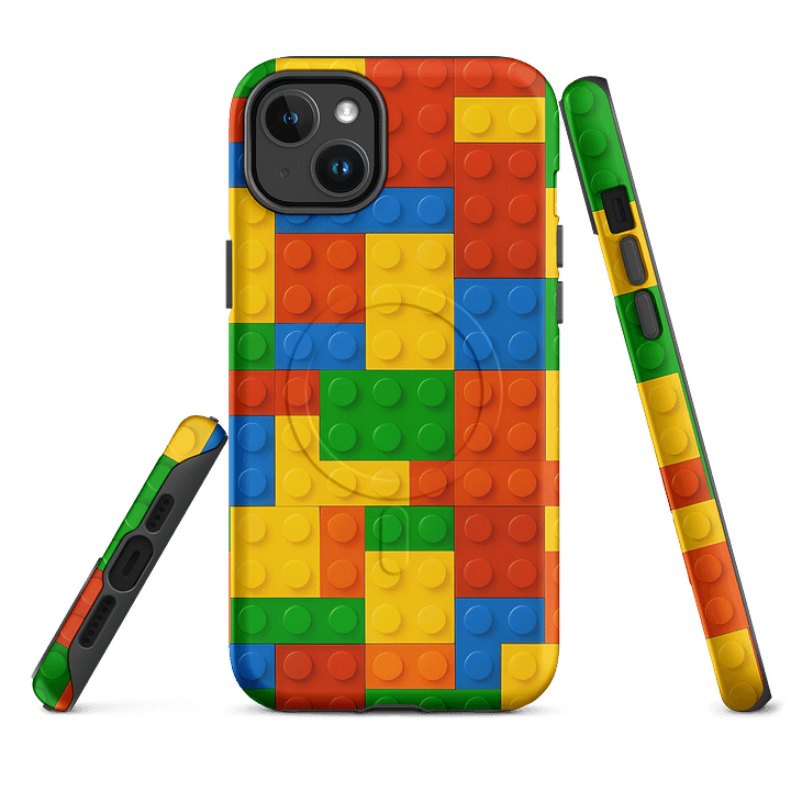 Colorful Brick Wall iPhone® MagSafe® Tough Case product image (2)