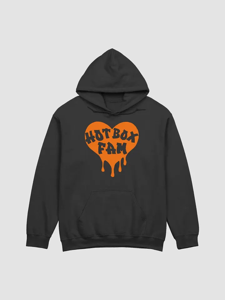 HOT BOX FAM TRANSPARENT ORANGE LOGO HOODIE product image (1)