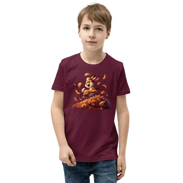 Autumn Leaves Bunny Rabbit Youth T-Shirt product image (58)