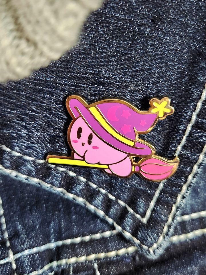 Paintbrush Witch Enamel Pin product image (1)