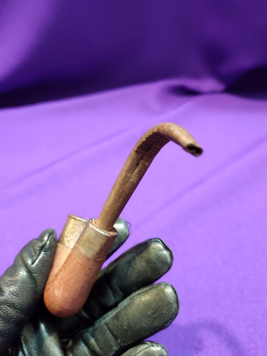 Único e exclusivo Cachimbo, madeira e ferro, relíquia, item útil feito à mão, coleção de cachimbos product image (10)
