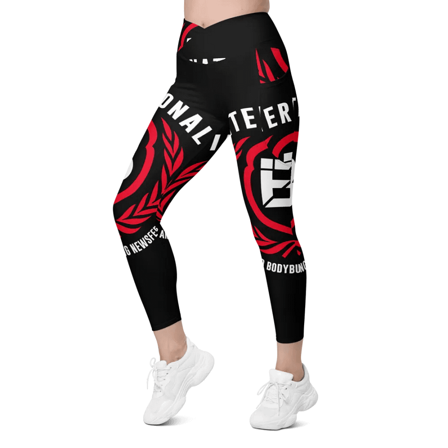 IFBNewsfeed.Org's All-Over Print Crossover Leggings with Pockets product image (7)