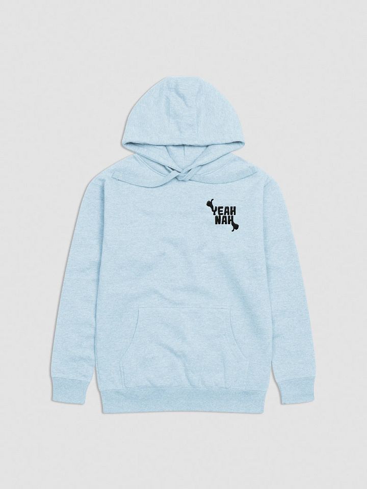 Unisex Embroidered Yeah Nah Hoodie (Black Logo) product image (3)