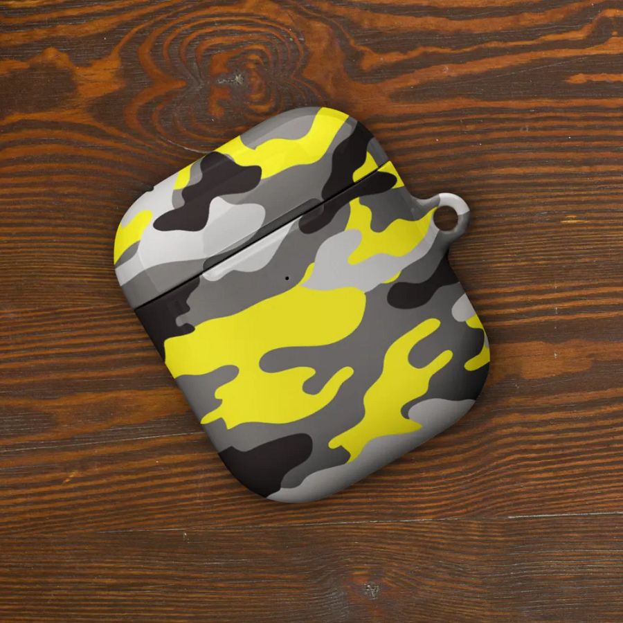 Yellow Camo AirPod Case product image (6)