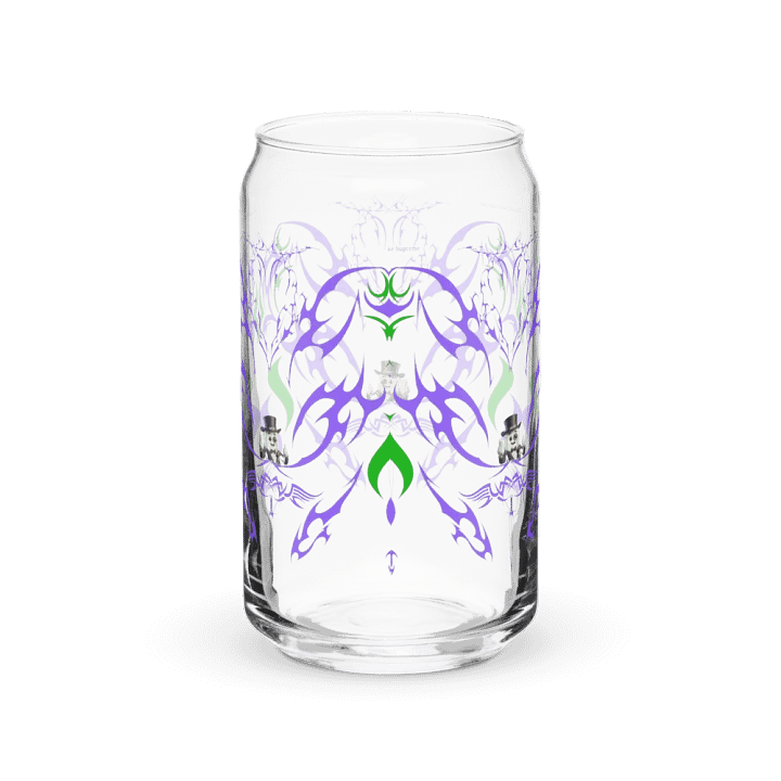 Abstract Faces Can-Shaped Glass product image (2)