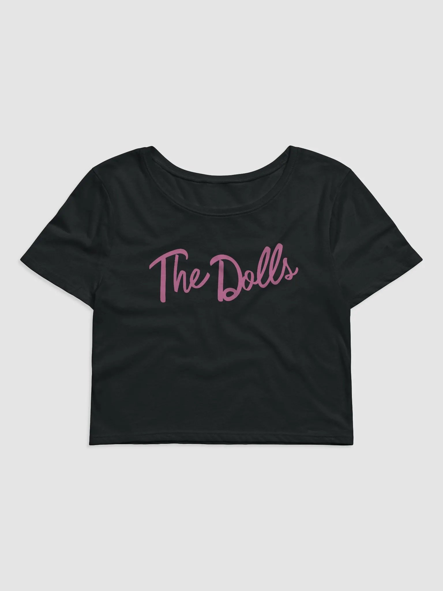 The Dolls Pink Font Cropped tee product image (1)
