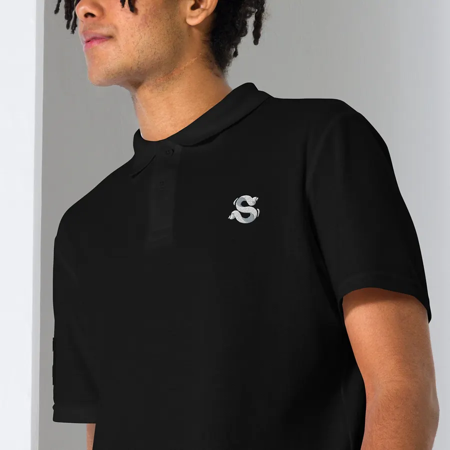 Black Gildan Unisex Pique Polo Shirt product image (6)