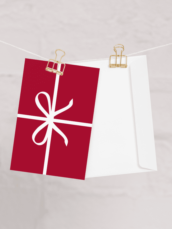 Holiday Gift Ribbon Bow Greeting Card product image (6)