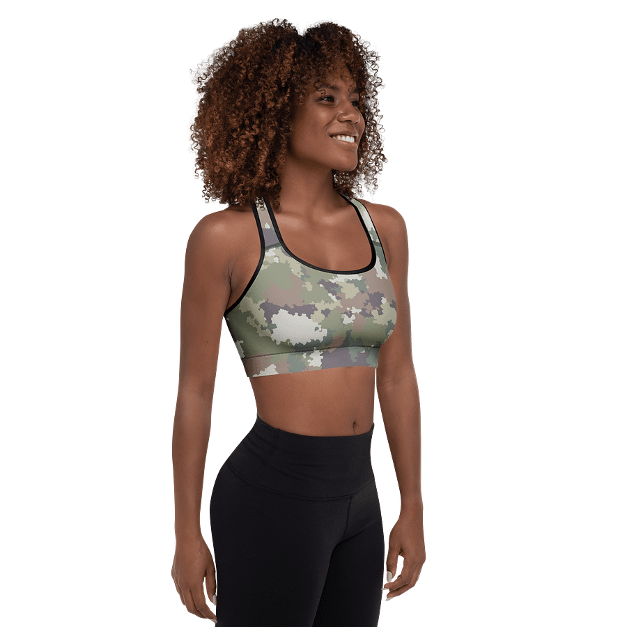 Padded Sports Bra-Army Camo product image (6)