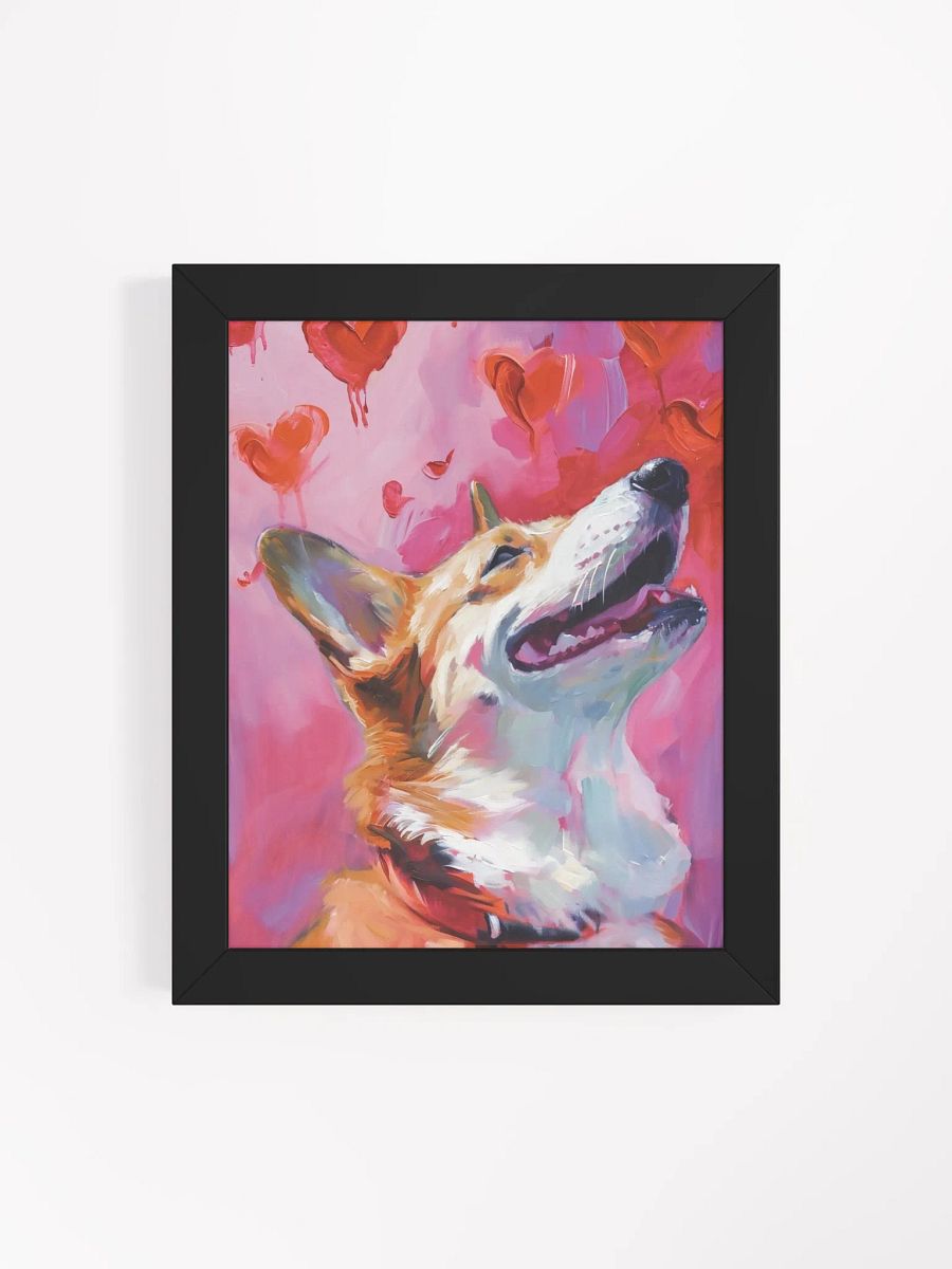 Joyful Corgi Love Framed Poster product image (10)