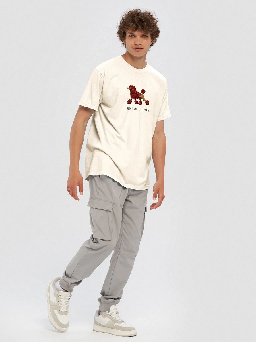No Fluffs Given T-Shirt(Embroidered) of a Standard Poodle(Chocolate) product image (11)