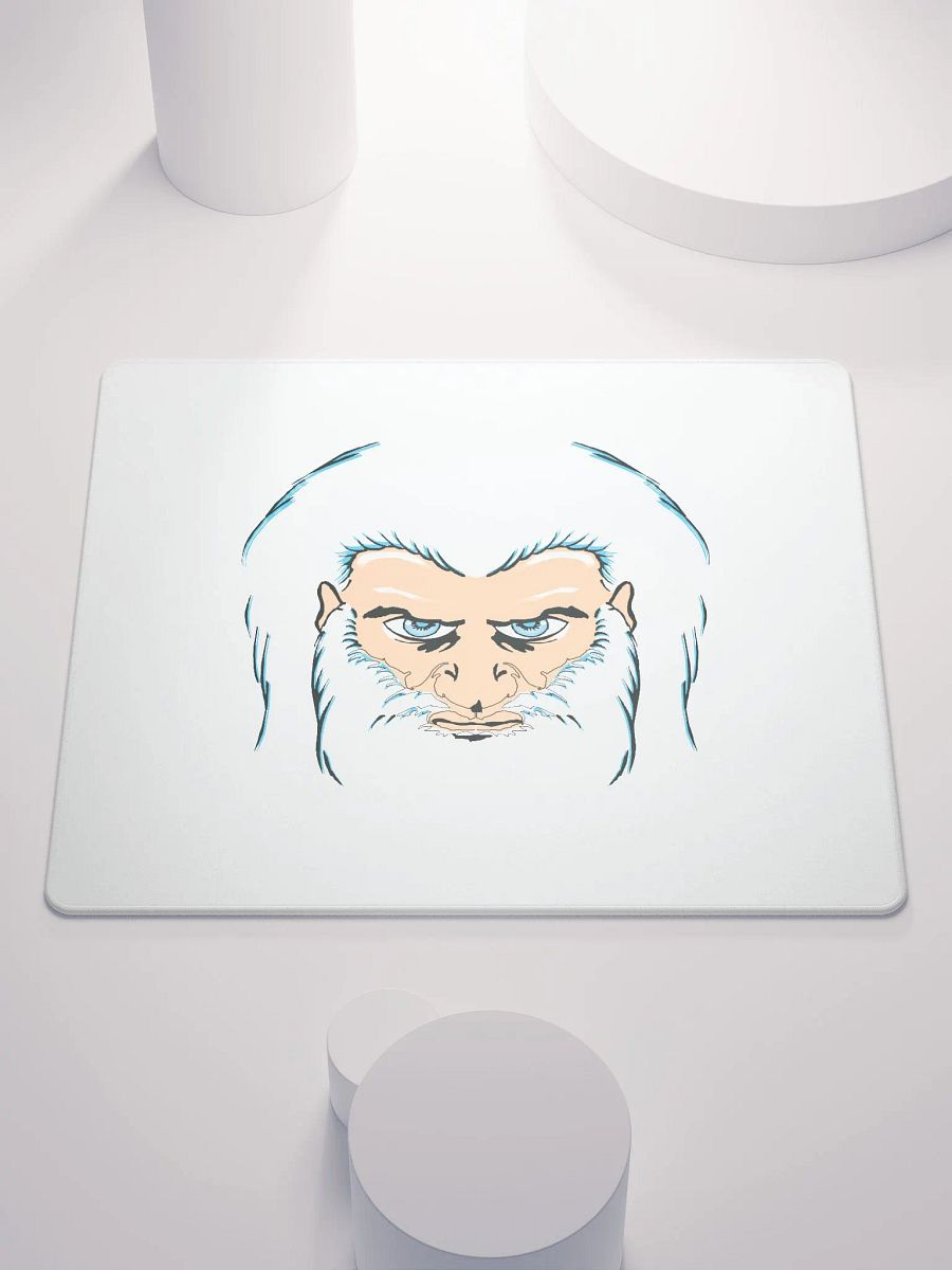 Serious Gamer's Stylized Face Mouse Pad product image (2)