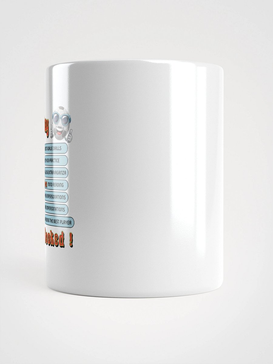 My Day Soccer Schedule White Glossy Mug product image (10)
