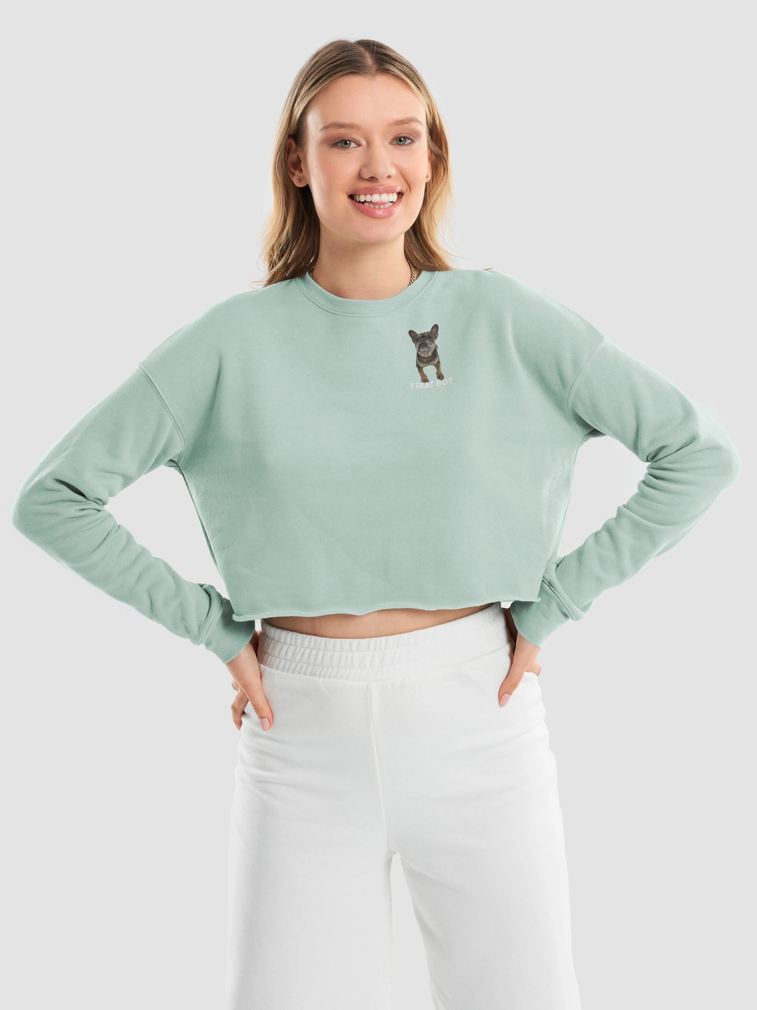 TreatBot OG Crop Top Sweatshirt product image (9)