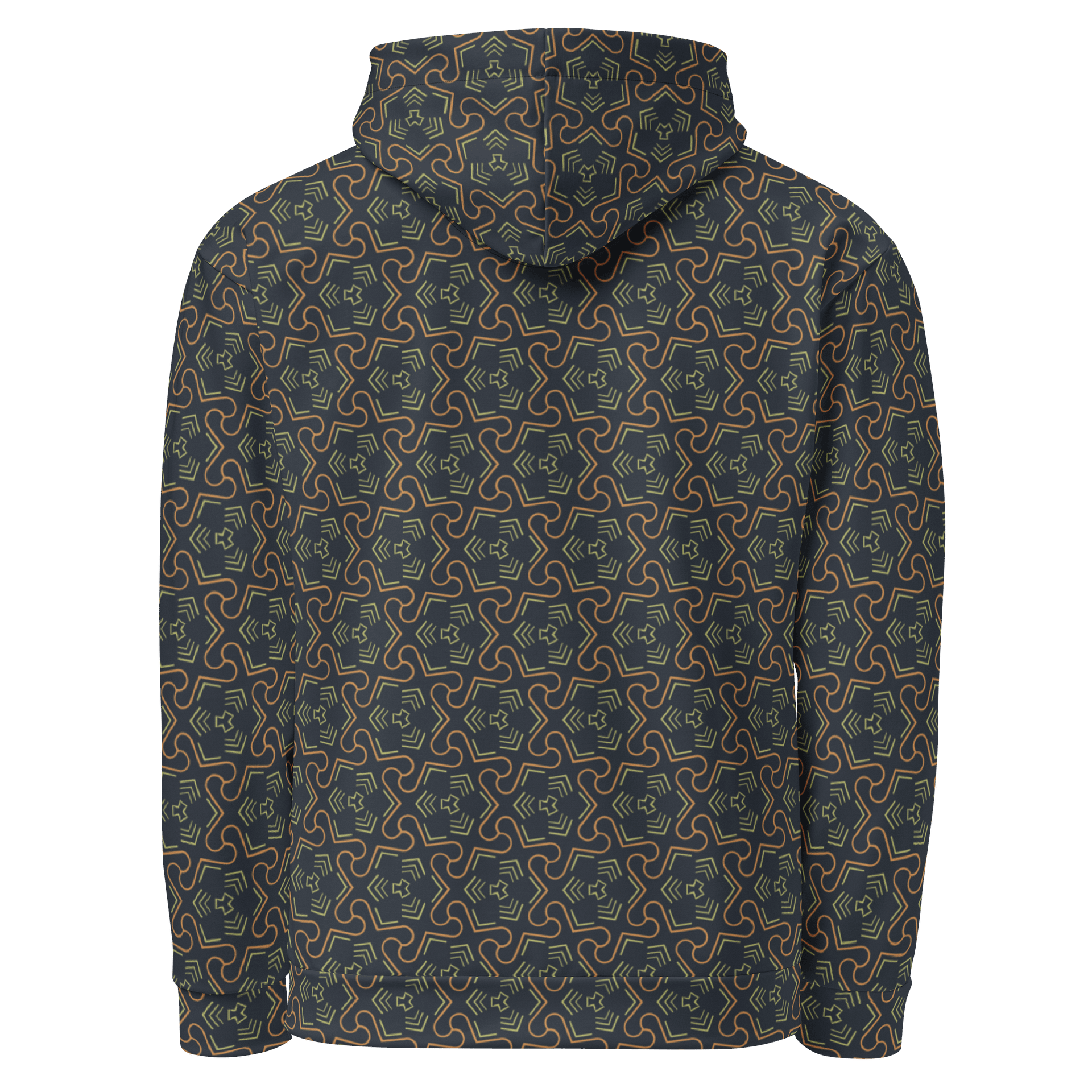 Groovy Grove Geometric Allover Print Hoodie for Men and Women product image (3)