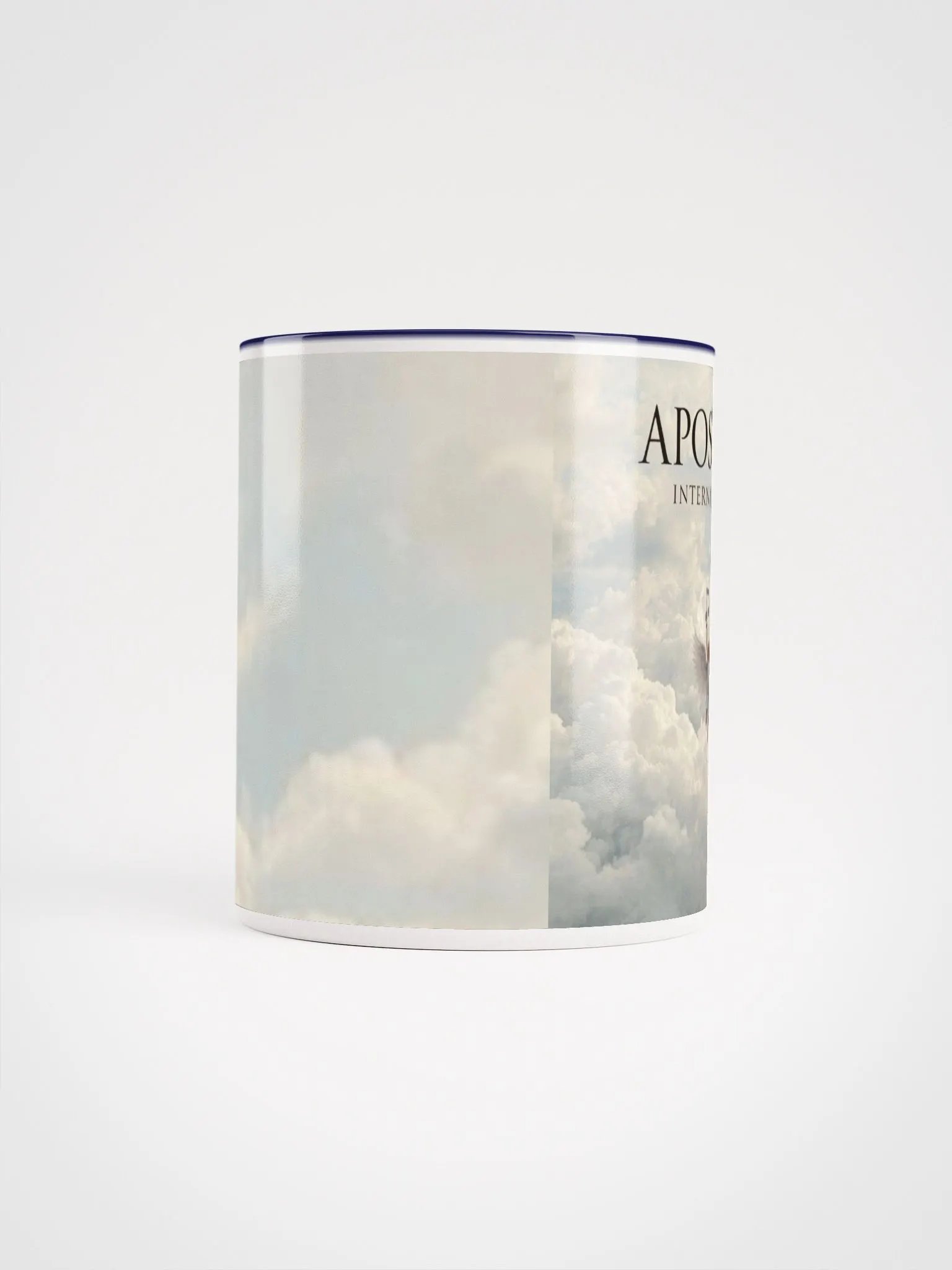 Apostles International Angel Logo cup blue mug product image (5)