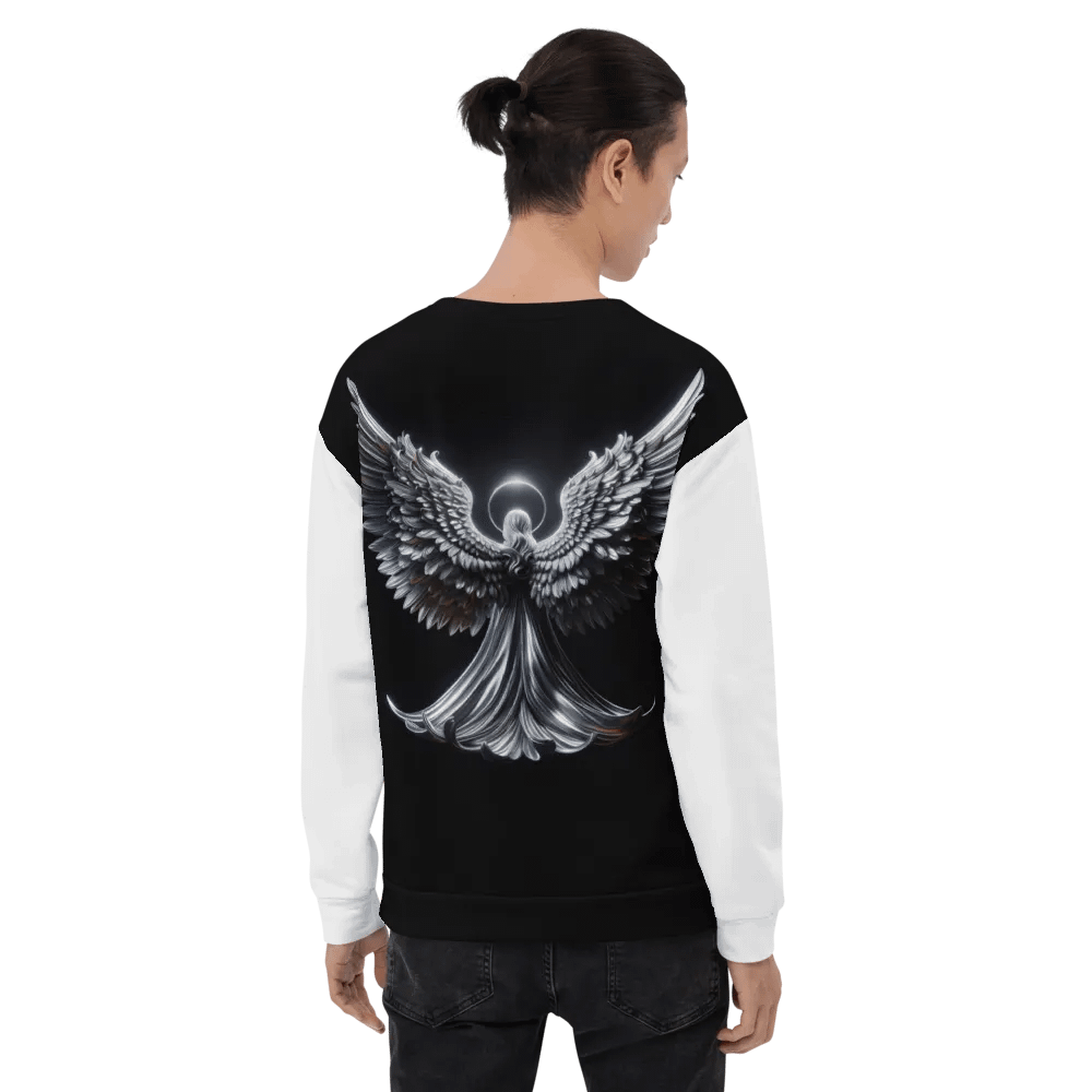 A Silver Angel and Cross - Unisex Sweatshirt #5 product image (7)
