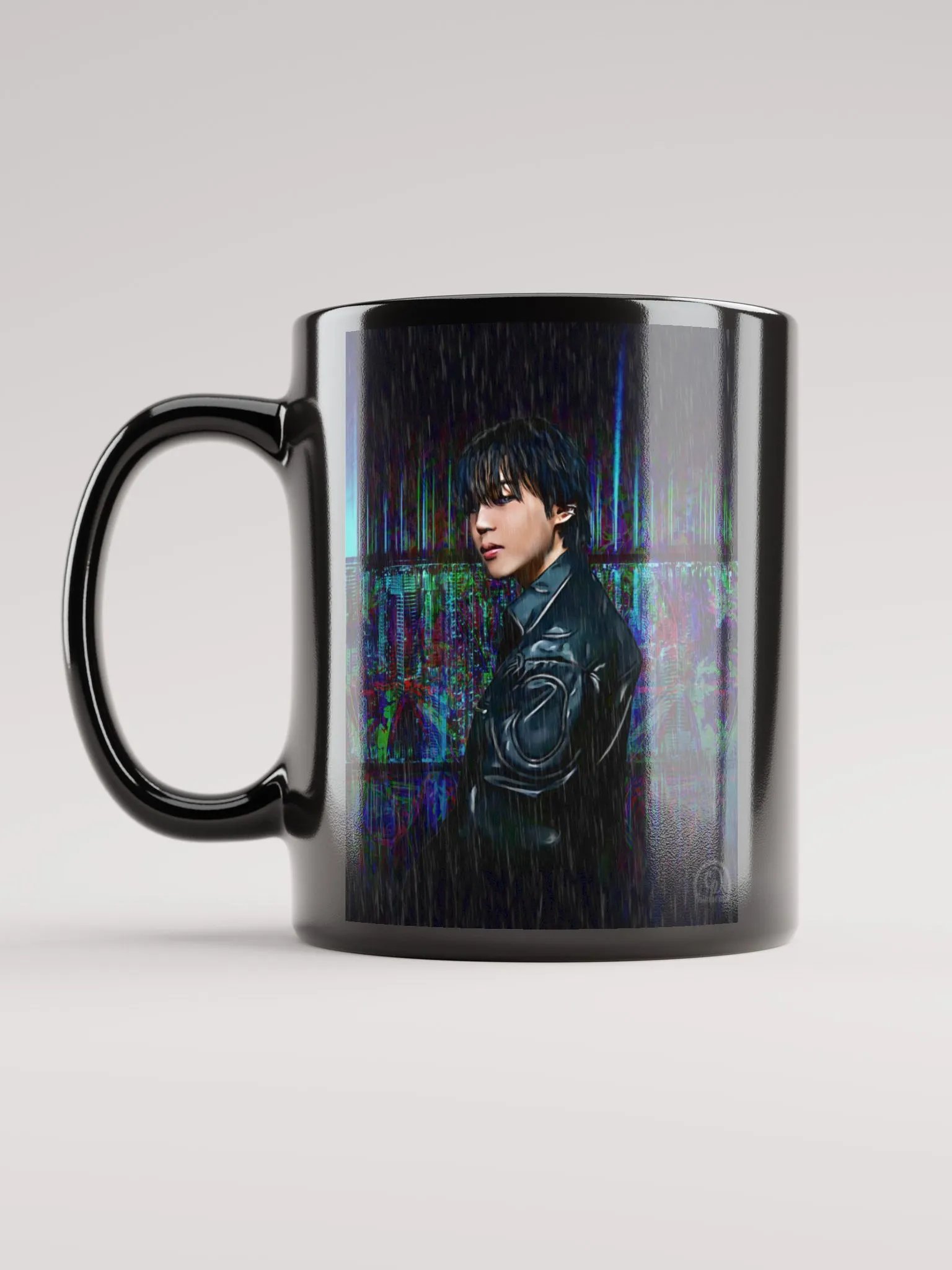 Cyber Jimin Black Mug - Designed by Chimber product image (1)