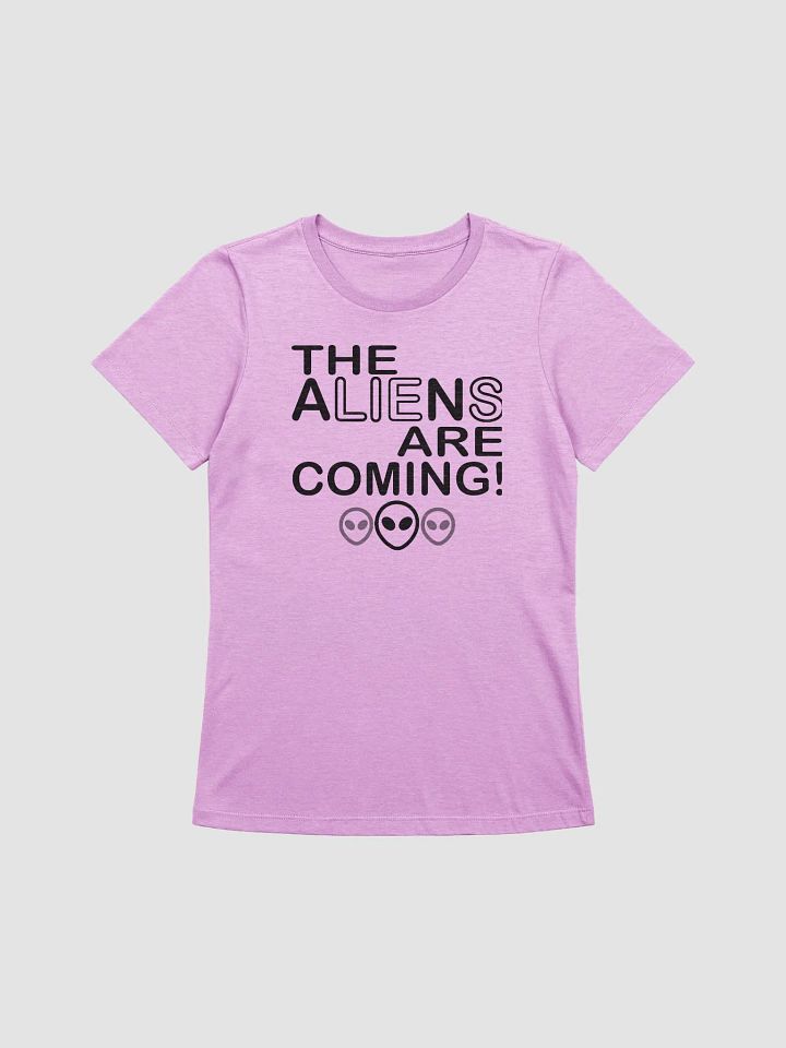 The Aliens Are Coming! - Black - Bella+Canvas Women's Supersoft Relaxed-fit T-Shirt product image (2)