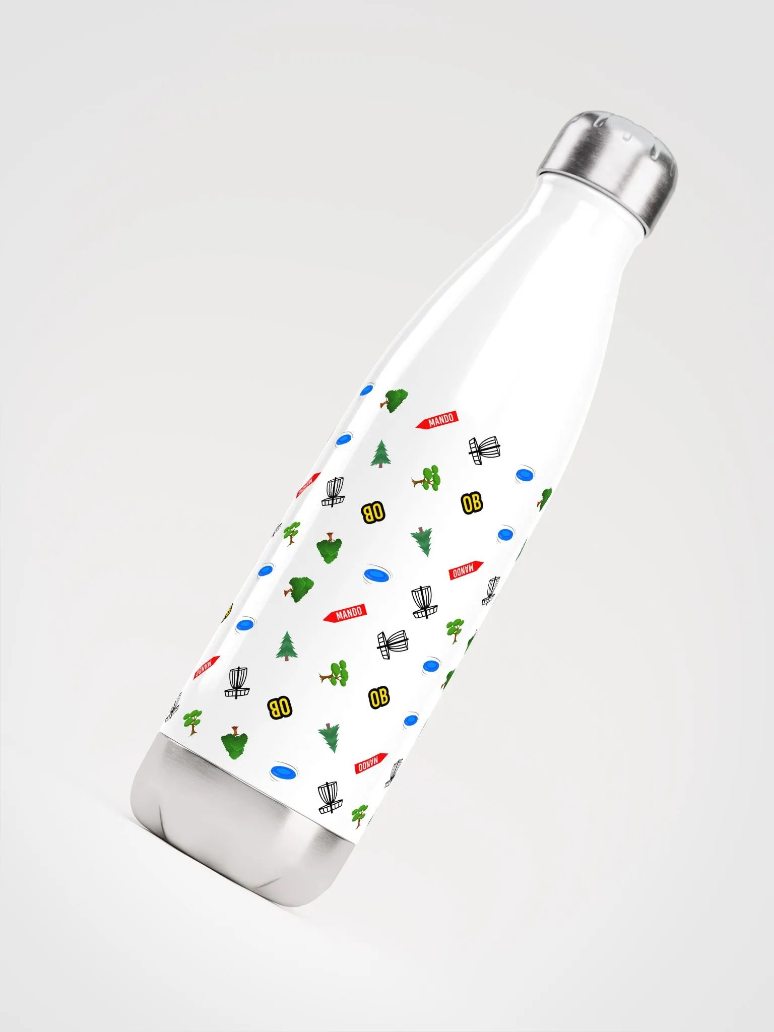colorful disc-golf print - stainless steel bottle! product image (5)