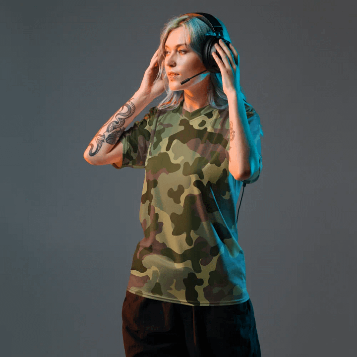 All-Over Print Recycled Unisex Sports Jersey-Camouflage product image (2)