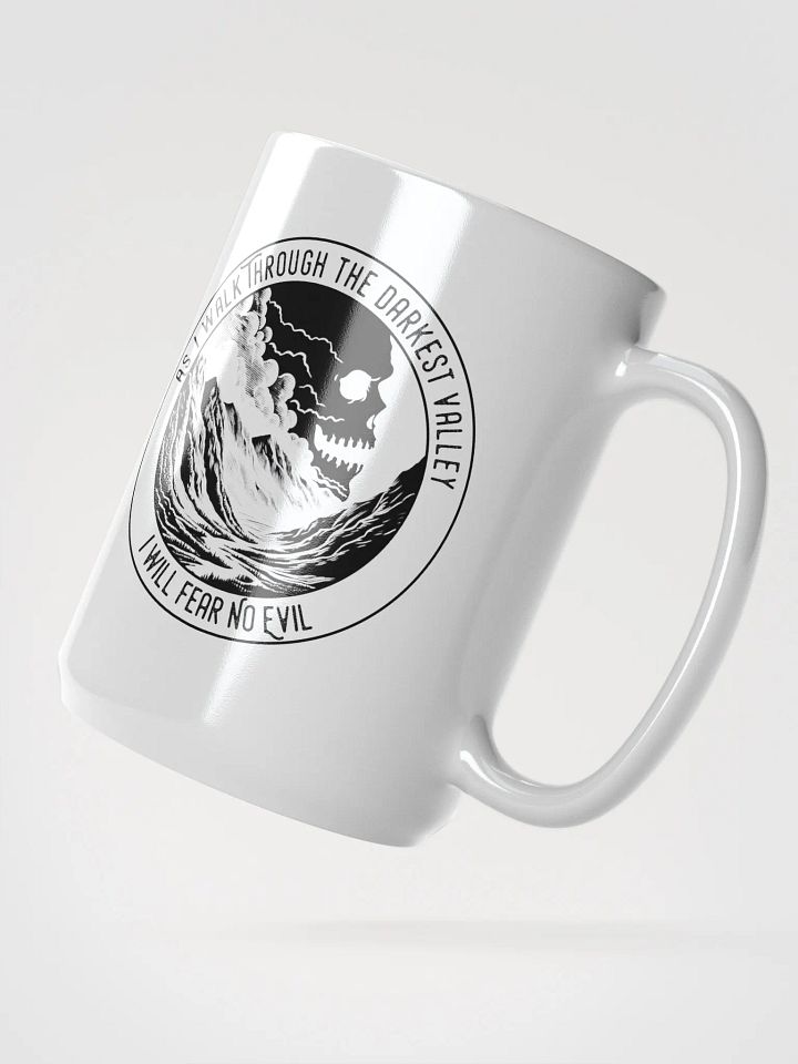 Inspirational Ceramic Mug - 15oz - 'As I Walk Through the Darkest Valley' Design product image (2)