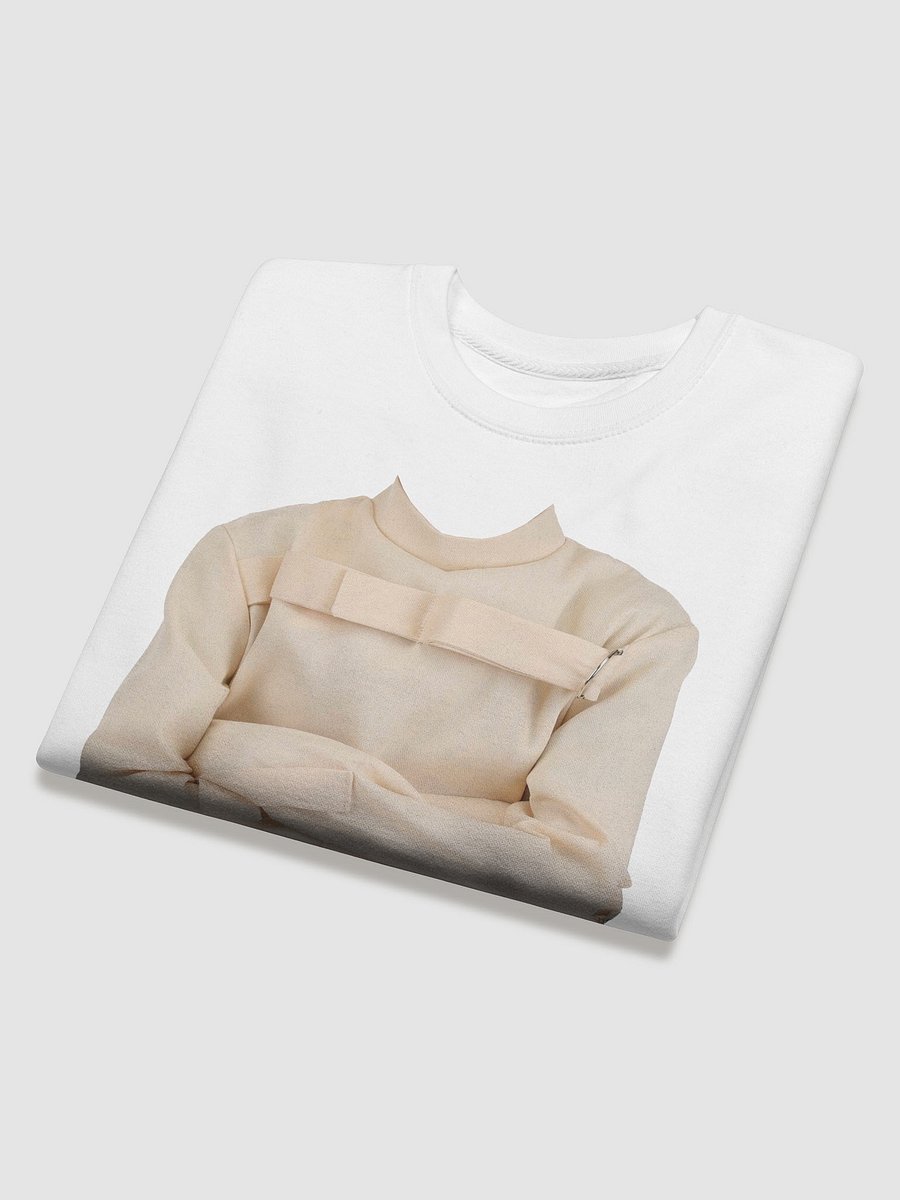 The @nathyn.trees Bat-shit Crazy Straight Jacket Sweatshirt in White product image (4)