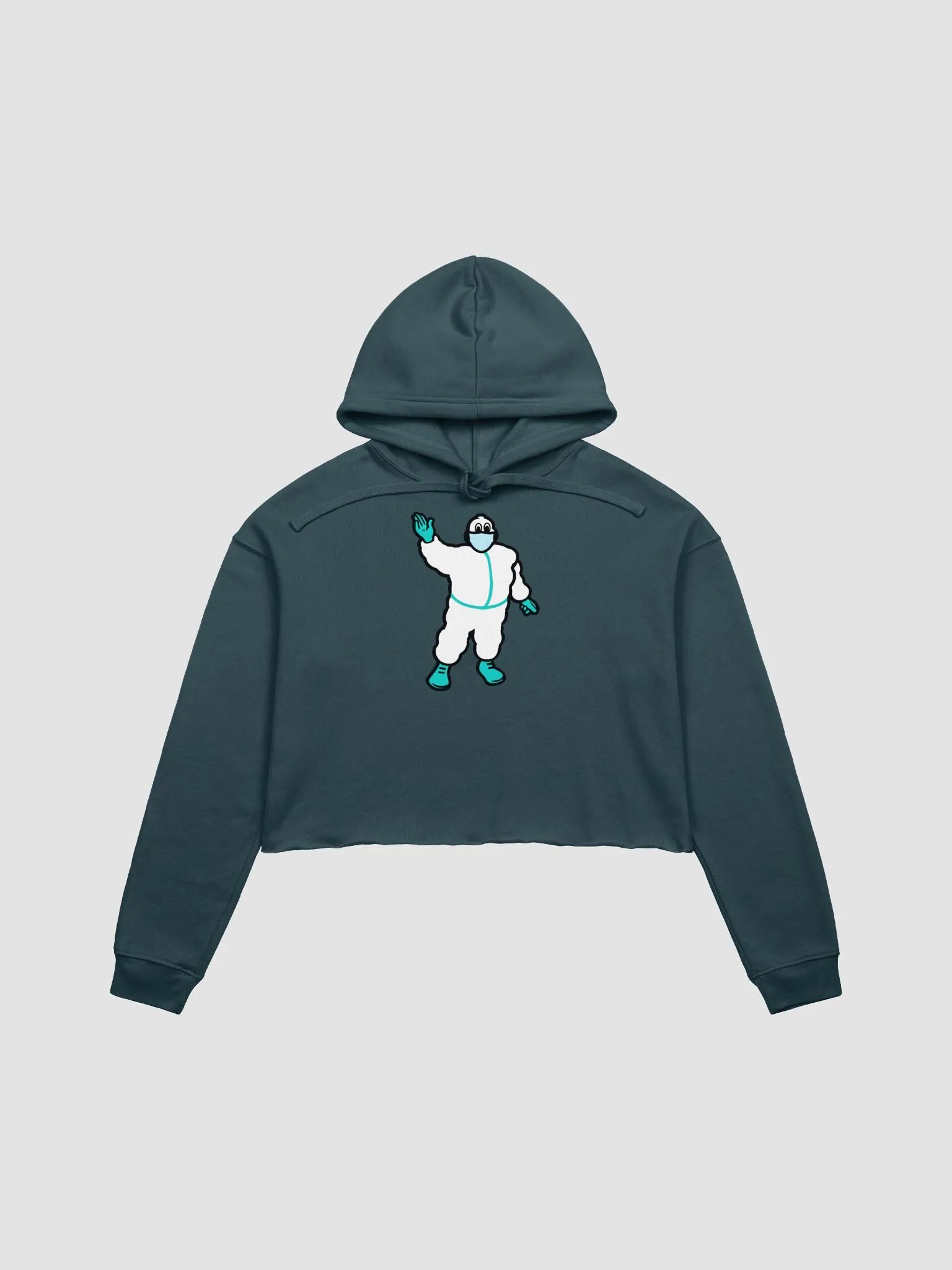 Dr Bibendum Bella+Canvas Fleece Crop Hoodie product image (1)