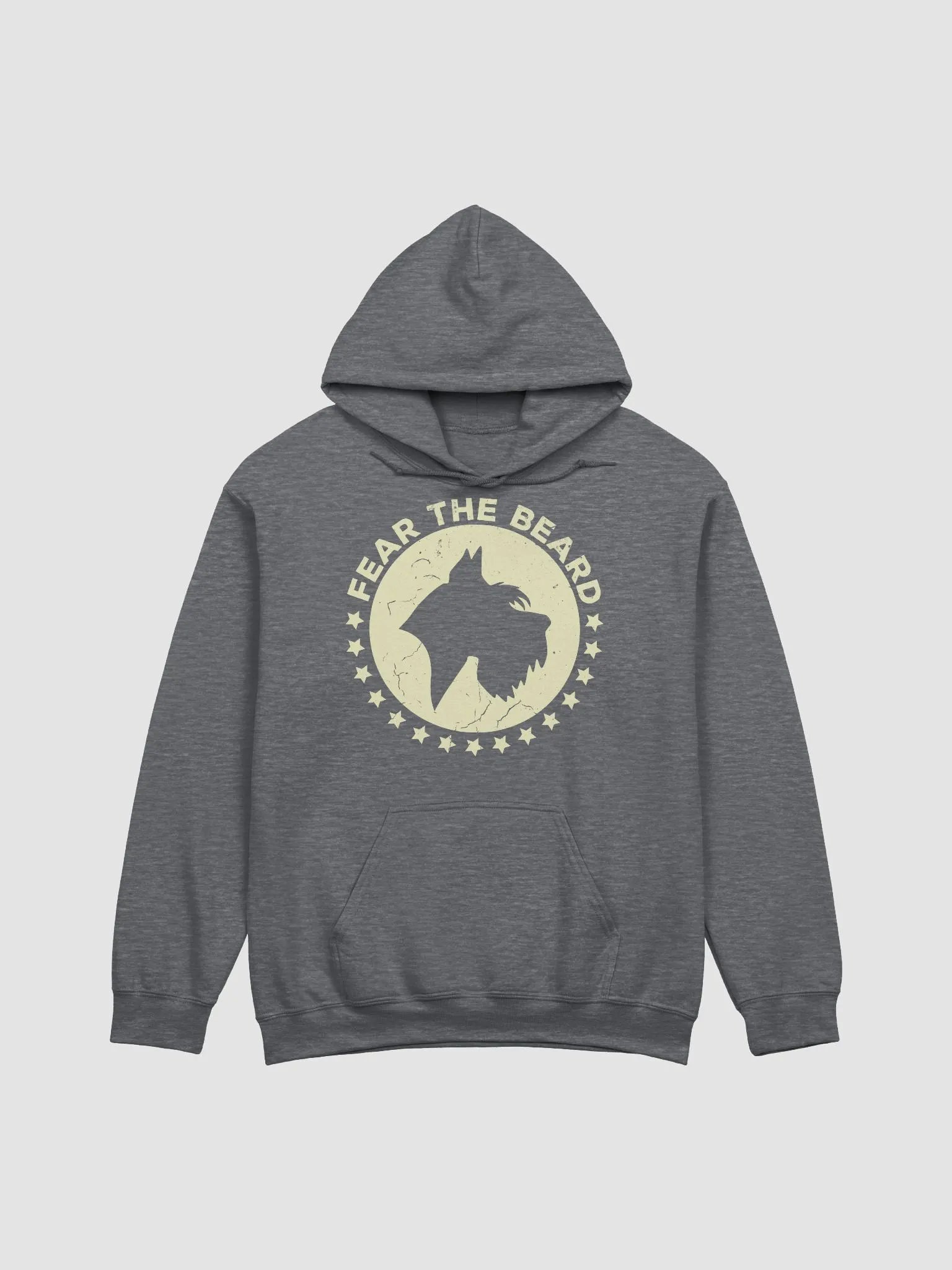 Fear the Beard Schnauzer(Off-White Print) Hooded Sweatshirt | Funny Hoodie for Schnauzer Paw-rents product image (17)