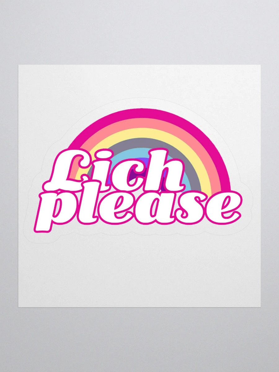 Lich Please Kiss-Cut Sticker product image (2)