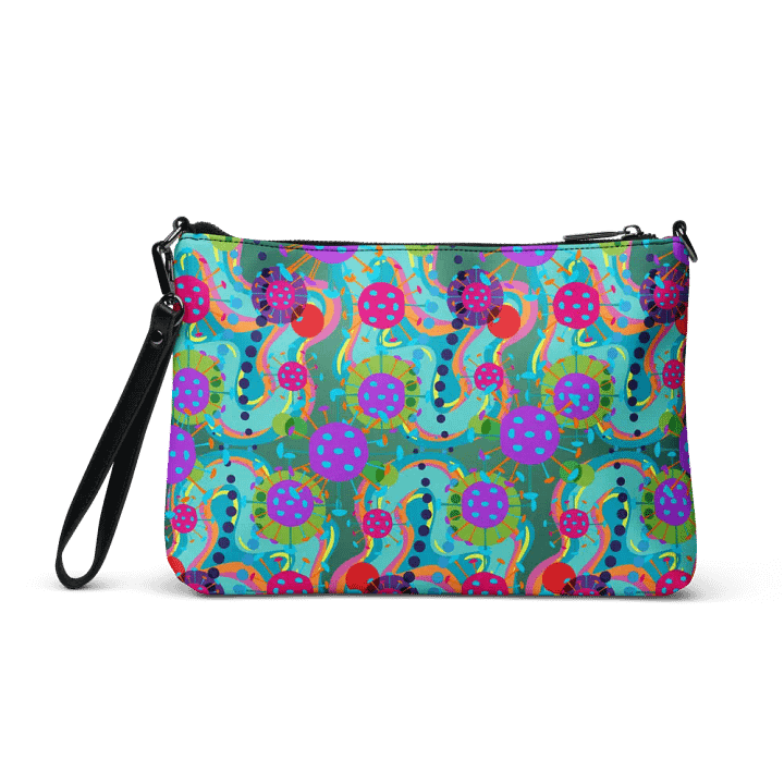 Vibrant techno All-Over Print Crossbody Bag for the tech enthusiasts product image (2)