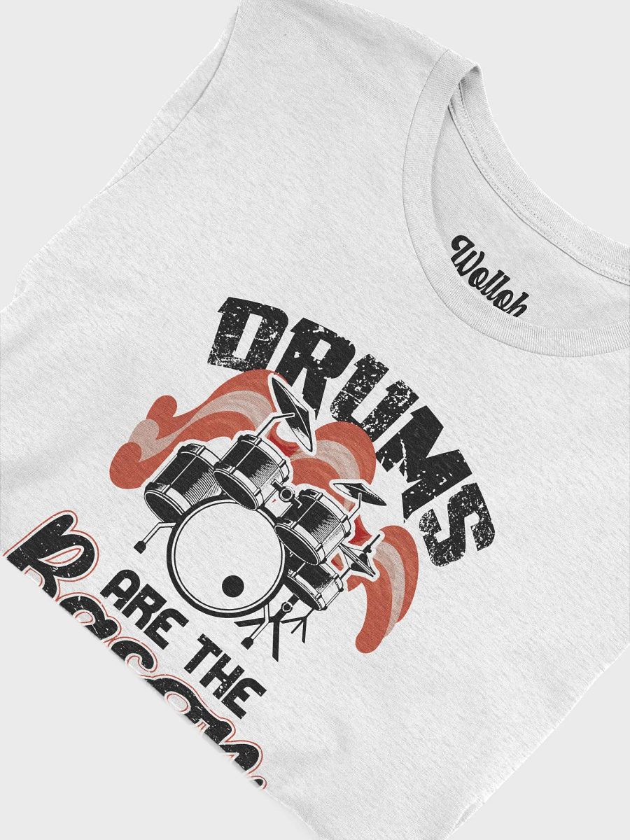 Drums Are the Bacon of Music – Graphic Tee for Musicians Who Love Bacon and Drums product image (6)