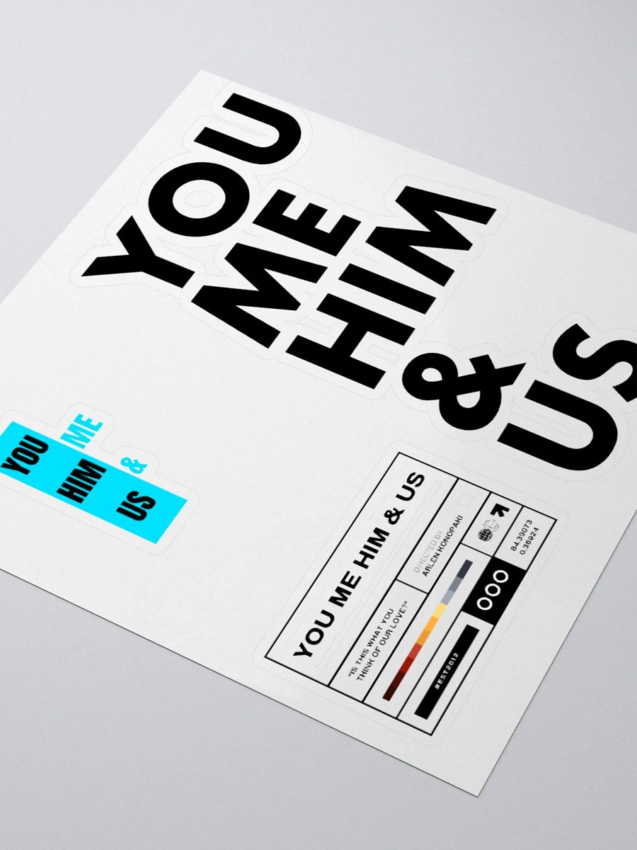 You Me Him & Us - 3 in 1 Sticker product image (3)