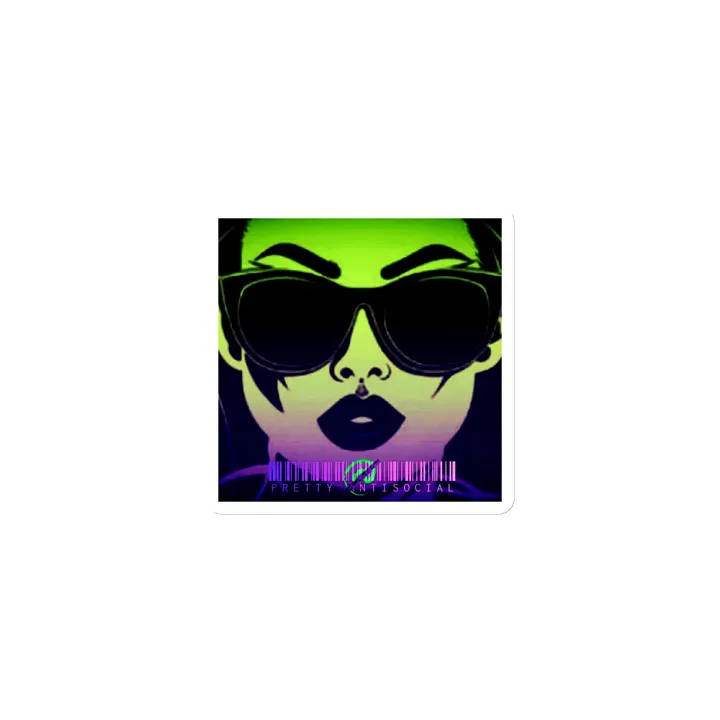 Pretty AntiSocial OG Logo & Barcode Die-Cut Magnet product image (1)