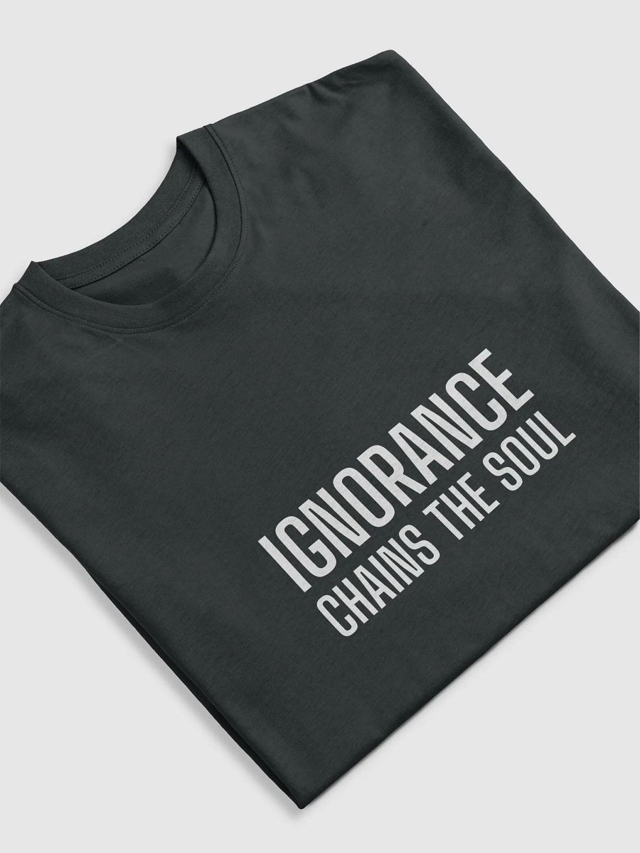 Abstract Pixelated Men's Tee | life motto IGNORANCE CHAINS THE SOUL product image (15)