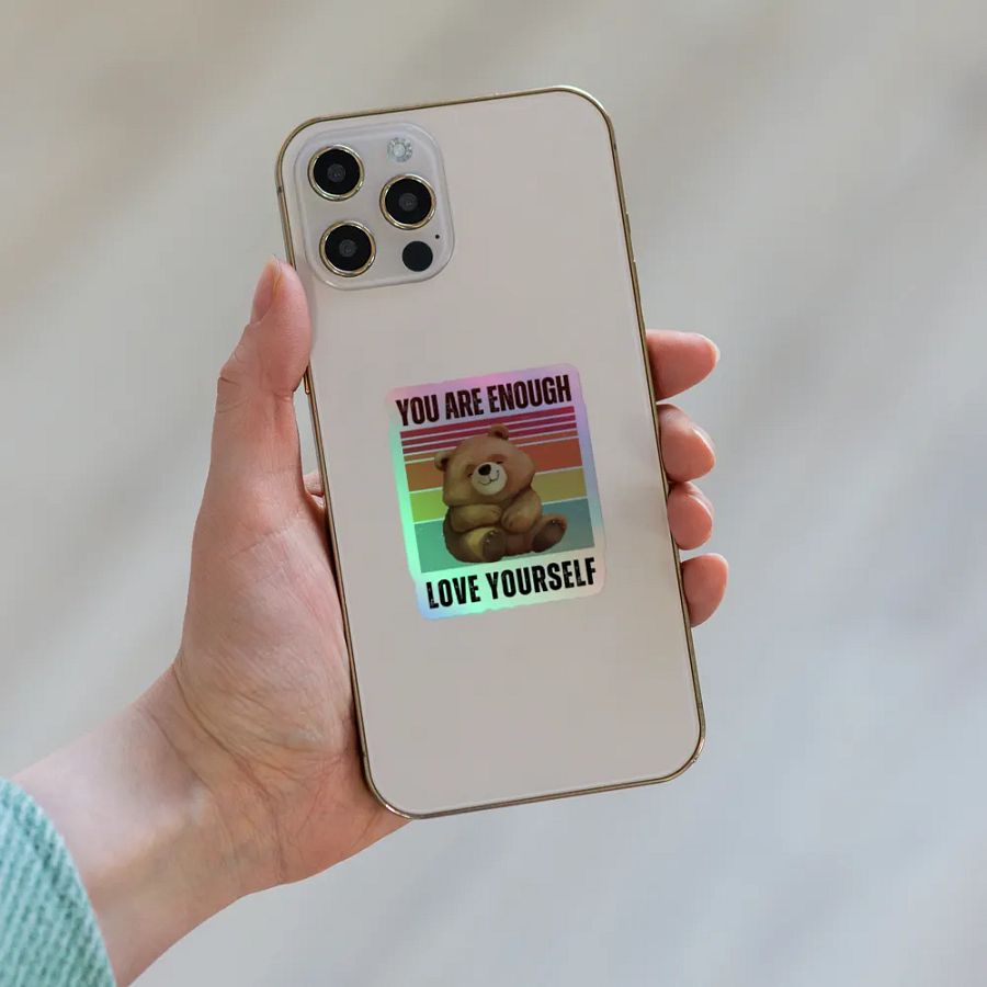 Empowerment Bear Holographic Sticker Sheet product image (8)