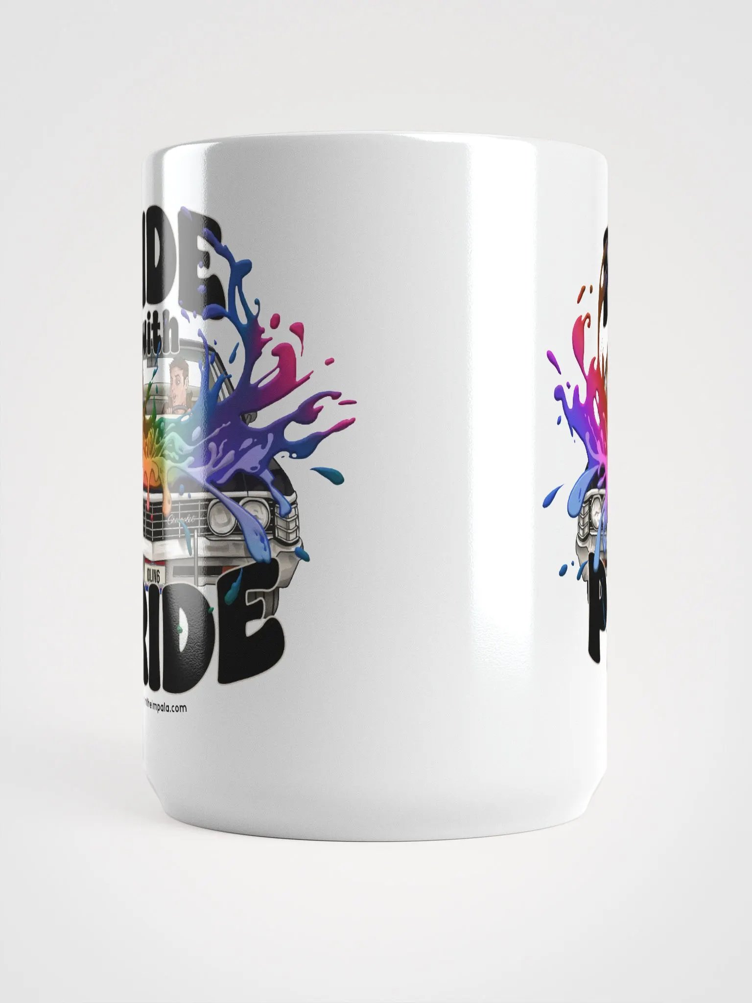 Ride with Pride White Mug product image (5)